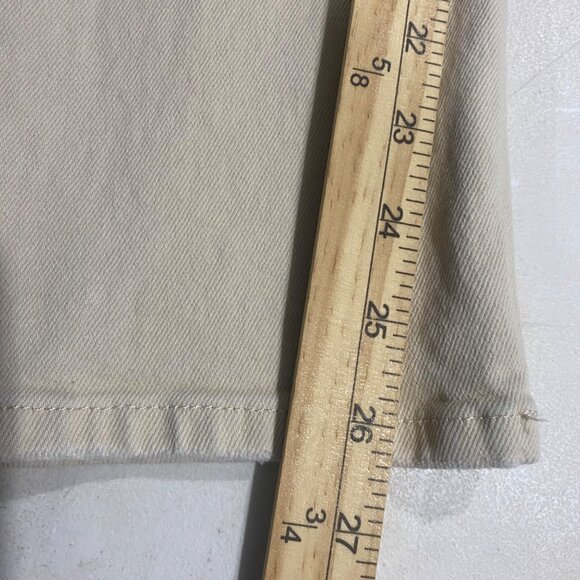 H&M &Denim Jeans Womens Size 10 Vintage Slim High Waist Beige Denim - Picture 13 of 15
